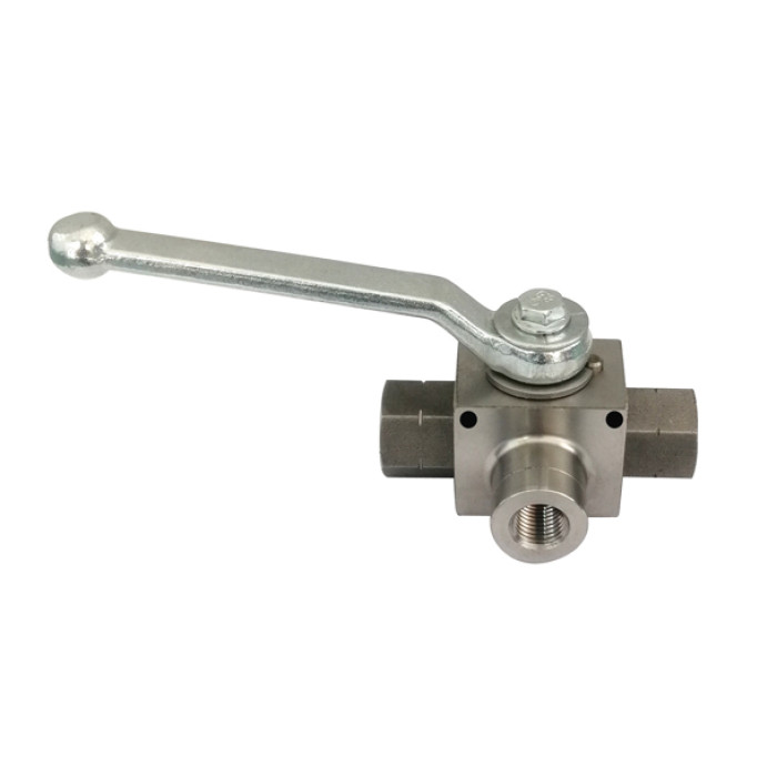 EH EHVLSS BK3 3-Way HP Ball Valve L-Type SS